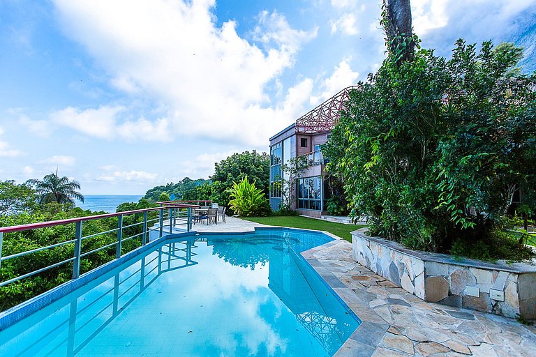 Casa com vista para o mar em São Conrado