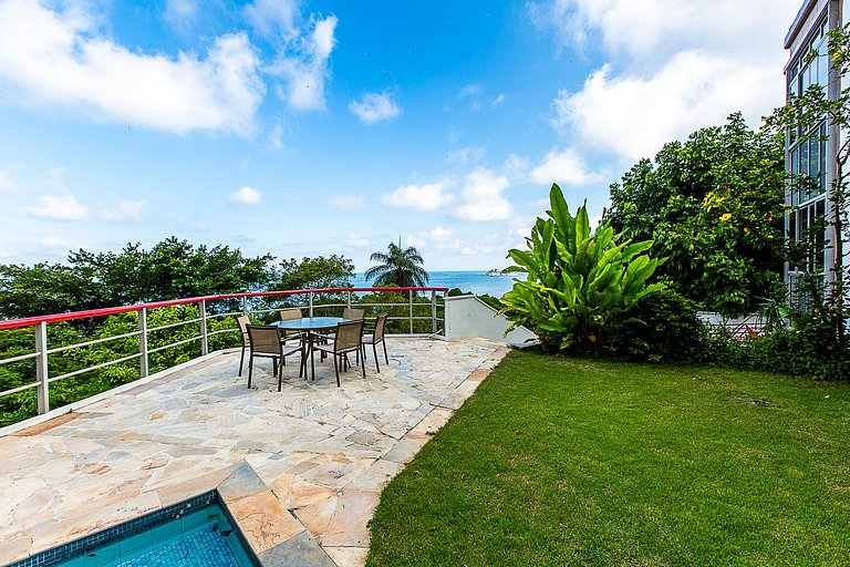 Casa com vista para o mar em São Conrado