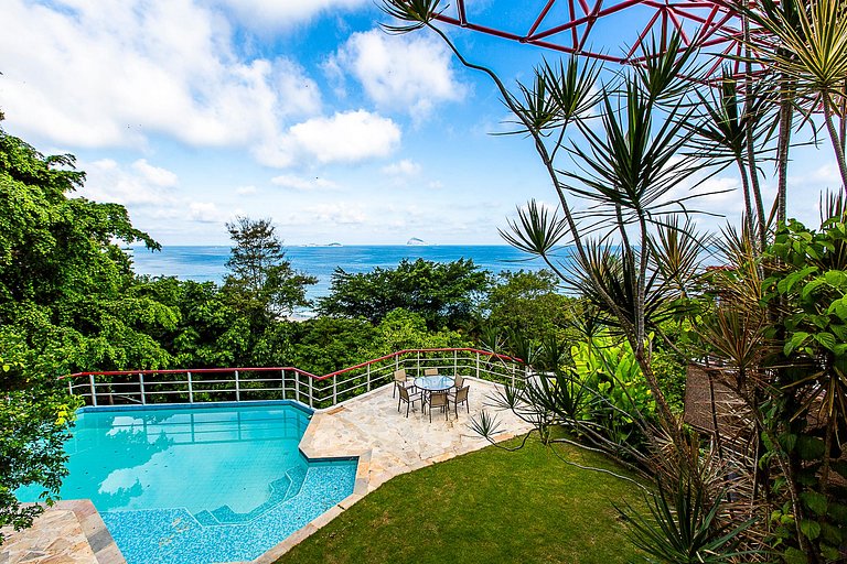 Casa com vista para o mar em São Conrado