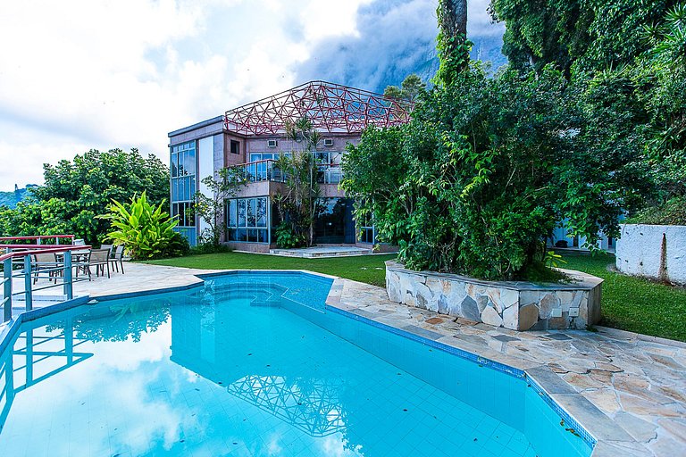 Casa con vista al mar en São Conrado