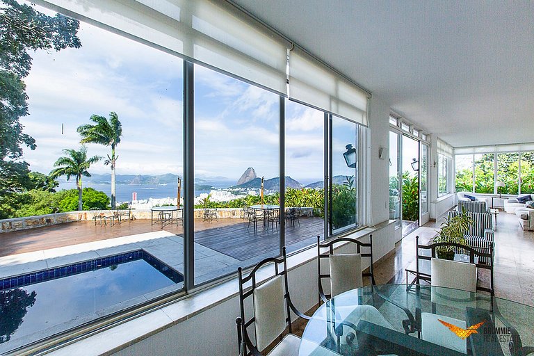 Incrível Mansão com vista para o Pão de Açúcar