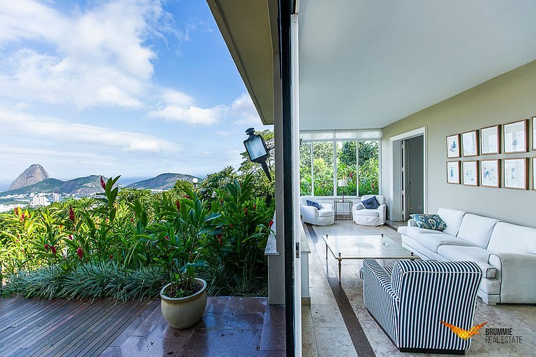 Mansão Histórica com vista para o Pão de Açúcar