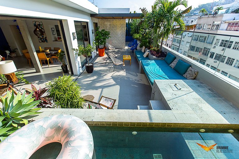 Encantador Penthouse entre Copacabana y Ipanema